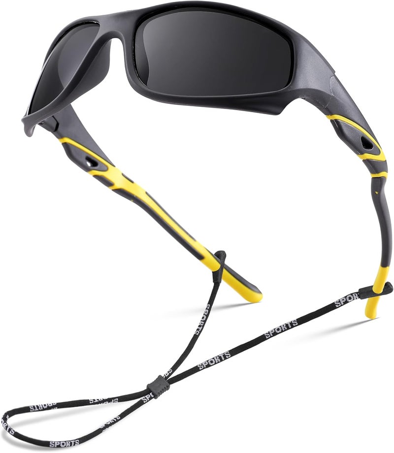 NULOOQ Kids Baseball Polarized Sunglasses – Unbreakable Flexible Youth Sports Sunglasses for Boys Girls Age 4-12 - Image 1